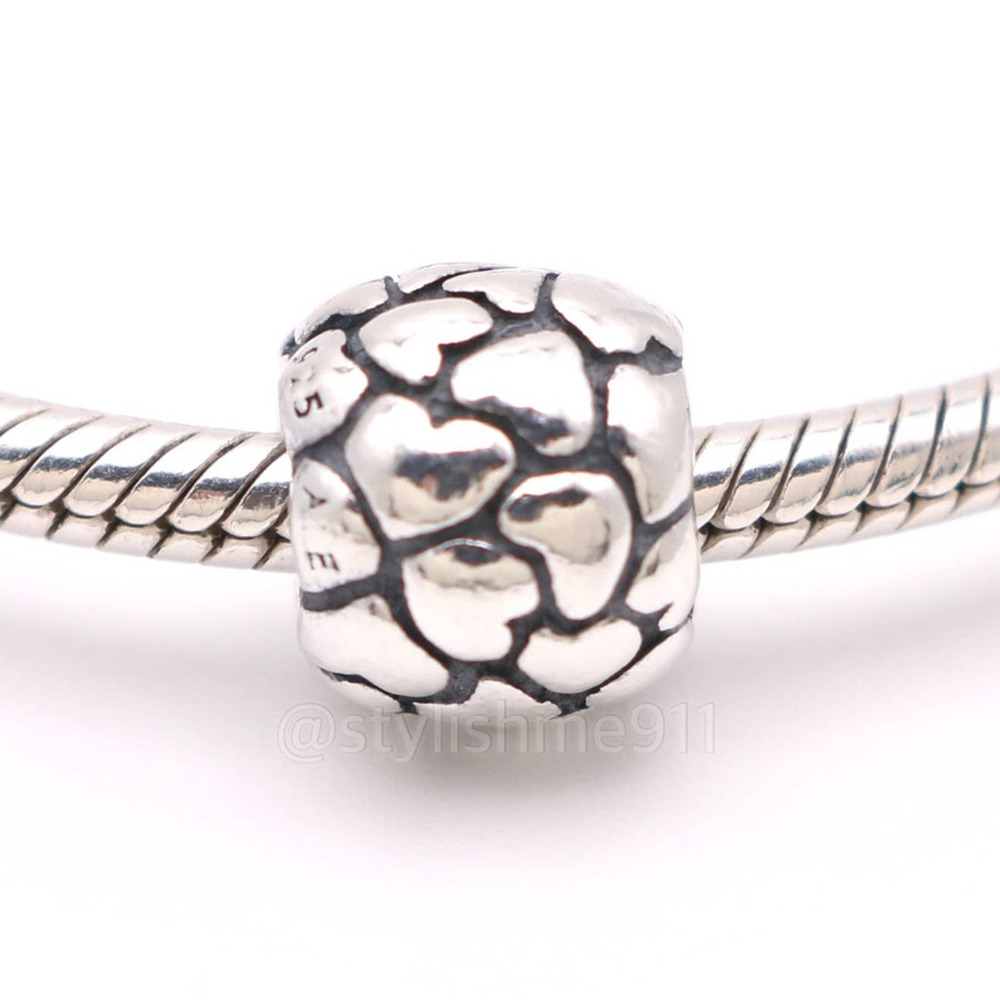 Authentic PANDORA Retired Multiple Hearts Charm - 790174